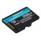 Kingston Technology 256GB microSDXC Canvas Go Plus Gen4 200MB/s A2 U3 V30 Card + Adapter