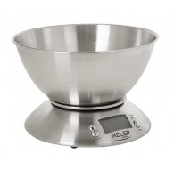 Adler AD 3134 Electronic kitchen scale Stainless steel Round