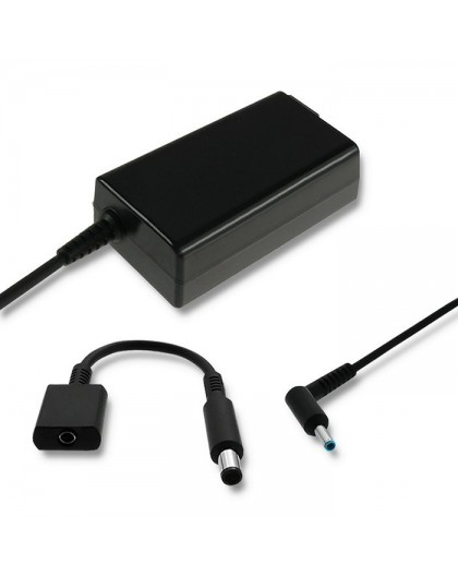 Qoltec 51728 Power adapter for HP| 65W | 19V | 3.33A | 4.5*3.0+pin | adapter 4.5*3.0+pin/7.4*5.0+pin | power cable