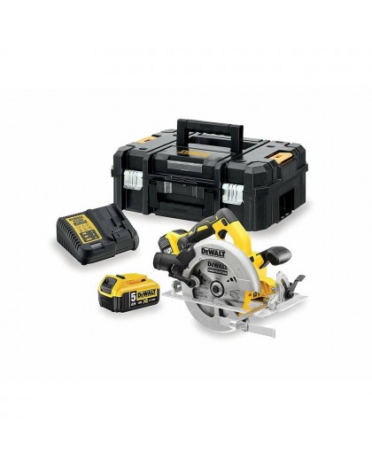 DeWALT DCS570P2-QW portable circular saw 18.4 cm Silver, Yellow 5500 RPM
