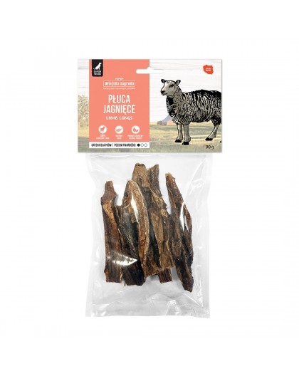 WIEJSKA ZAGRODA Lamb lungs - dog treat - 90g