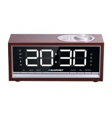 BLAUPUNKT CR60BT Bluetooth Radio Alarm Clock, brown wood