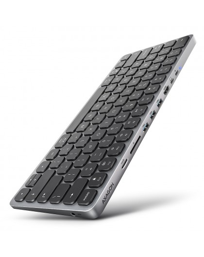 Axagon HMC-KB-US laptop dock/port replicator Wired USB 3.2 Gen 1 (3.1 Gen 1) Type-C Grey