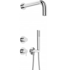 Concealed shower set with hand shower