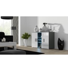 Cama sideboard 120 cm SOHO S7 grey/white gloss