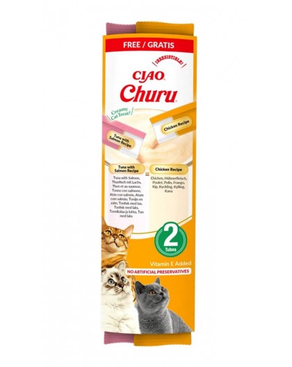 INABA Churu Tuna and chicken recipe - cat treats - 2x14g