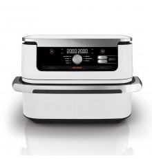 Ninja AF500EUWH fryer Double 10.4 L Stand-alone 2470 W Hot air fryer Silver, White