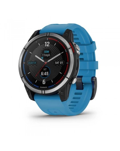 Garmin quatix 7 3.3 cm (1.3") MIP 47 mm Digital 260 x 260 pixels Touchscreen Blue Wi-Fi GPS (satellite)