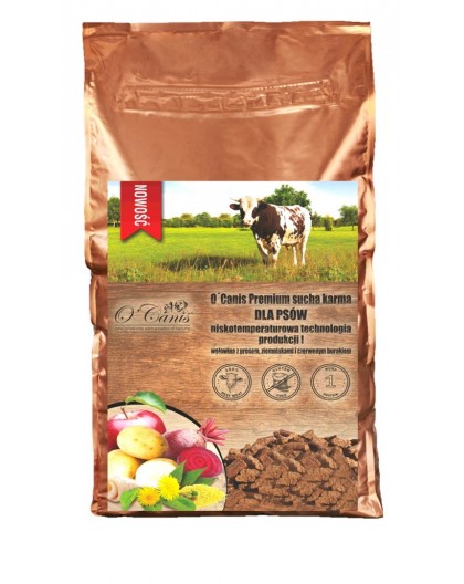 O'CANIS Beef with millet, potatoes, and red beet - dry dog food - 6kg