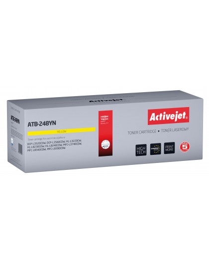 Activejet ATB-248YN Toner for Brother printers Replacement Brother TN248Y Supreme 1000 pages yellow)