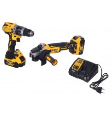 COMBO set 18V DCD796, DCG405 + 2x5,0Ah DCK208