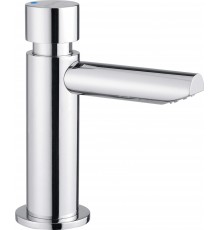 Timed washbasin mixer