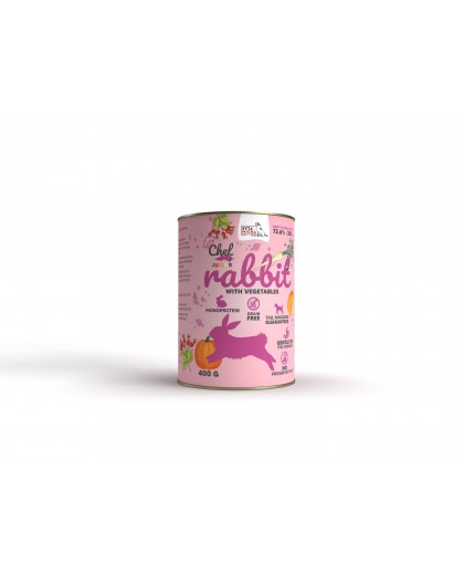 SYTA MICHA Rabbit with vegetables for puppy - wet dog food - 400g