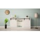 Chest of drawers 160x80x35 GRANERO white/gloss white