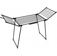AMALFI foldable laundry drying rack, black