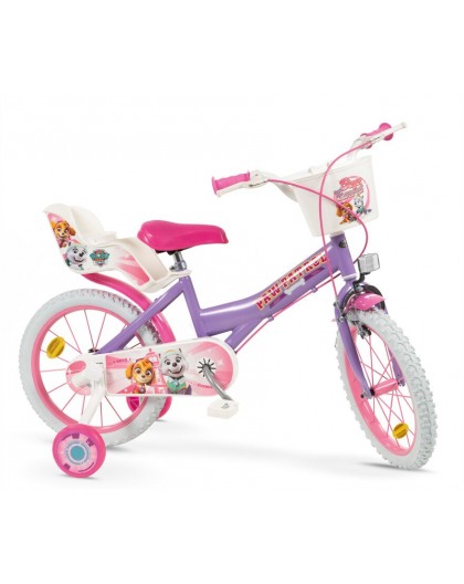 Children's Bike 16" Paw Patrol Purple 1680 Girl TOIMSA