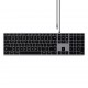 Satechi Slim W3 Keyboard USB-C with numpad (gray)