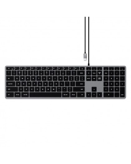 Satechi Slim W3 Keyboard USB-C with numpad (gray)