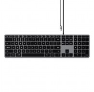 Satechi Slim W3 Keyboard USB-C with numpad (gray)