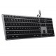 Satechi Slim W3 Keyboard USB-C with numpad (gray)