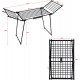 AMALFI foldable laundry drying rack, black
