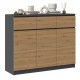 3D3S chest of drawers 120x40x97 cm, anthracite/artisan