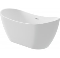 Freestanding acrylic oval bathtub 150 cm