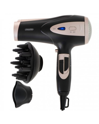 Adler Mesko MS 2287 hair dryer 2400 W Black, Champagne