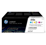 HP 410X 3-pack High Yield Cyan/Magenta/Yellow Original LaserJet Toner Cartridges