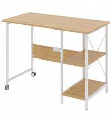 Maclean loft folding desk, dimensions: 107x45x75cm, max - 150 kg, with top, light beech color, MC-411 W