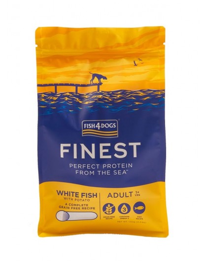 FISH4DOGS Finest Ocean White Fish Small breeds - dry dog food - 1,5kg