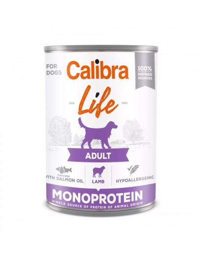 CALIBRA Life Adult Monoprotein Lamb - wet dog food - 400g