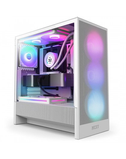 NZXT H5 Flow RGB Midi Tower White