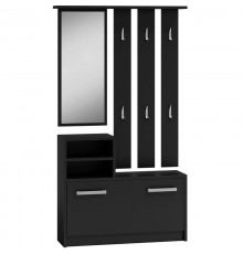 Topeshop GAR CZERŃ entryway cabinet