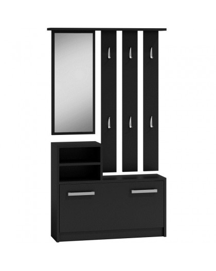 Topeshop GAR CZERŃ entryway cabinet