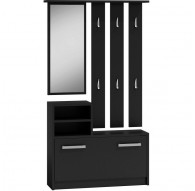 Topeshop GAR CZERŃ entryway cabinet