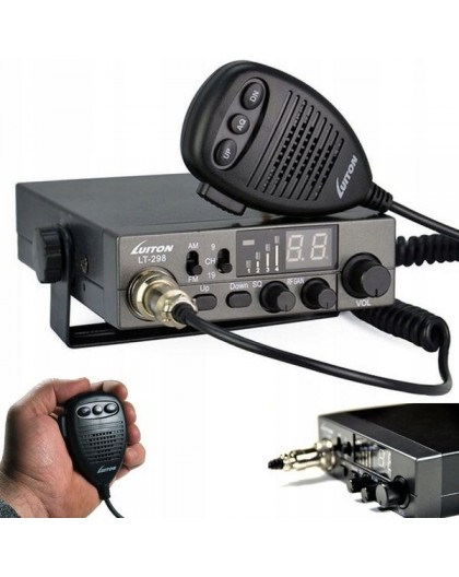 Luiton LT-298 ASQ AM/FM CB Radio Cigarette Lighter Plug Black