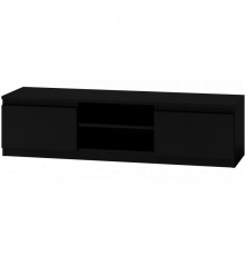 Topeshop RTV140 CZARNY TV stand/entertainment centre 2 shelves