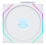 Вентилятор Lian Li UNI FAN TL Wireless LCD, ARGB, PWM - 120 мм, белый