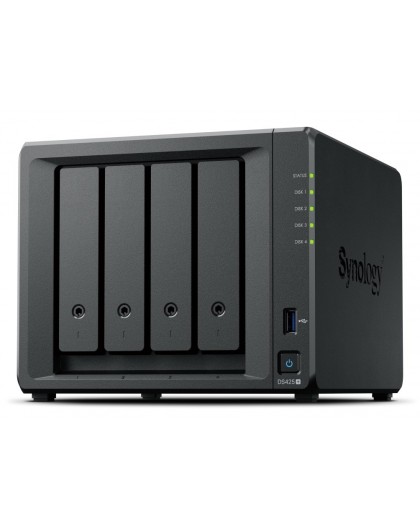 Synology DiskStation DS425+ NAS/storage server Intel® Celeron® J4125 2 GB DDR4 0 TB Black - only Synology HDD