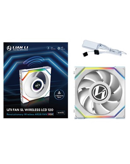 Lian Li UNI FAN SL Wireless LCD 120 Computer case 12 cm White 1 pc(s)