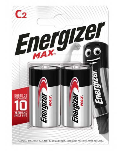 ENERGIZER BATTERY MAX C LR14. 2 pcs. ECO package