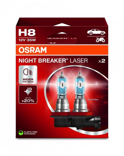 Bulb H8 12V 35W PGJ19-1 Night Breaker Laser