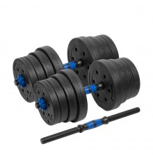 REBEL ACTIVE Hantle bitumiczne regulowane z łącznikiem 2x15 kg