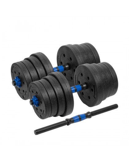 REBEL ACTIVE Hantle bitumiczne regulowane z łącznikiem 2x15 kg