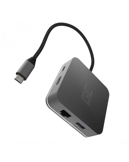 Green Cell AK61 notebook dock/port replicator USB 3.2 Gen 1 (3.1 Gen 1) Type-C Silver