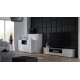Cama TV stand VIVA 180 white/white gloss + black