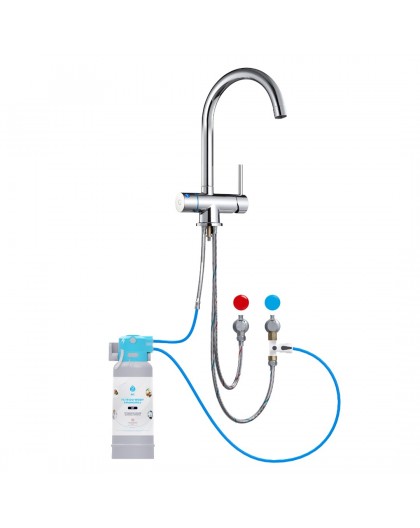 Dafi FLOW COMFORT D1 filtration system + VITO 3-way faucet chrome