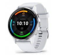 Garmin Venu 3 3.56 cm (1.4") AMOLED 45 mm Digital 454 x 454 pixels Touchscreen Silver, White Wi-Fi GPS (satellite)