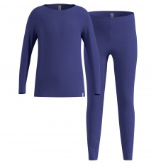 Thermal underwear - Odlo Set long MERINO 200 set, size 152 cm, blue